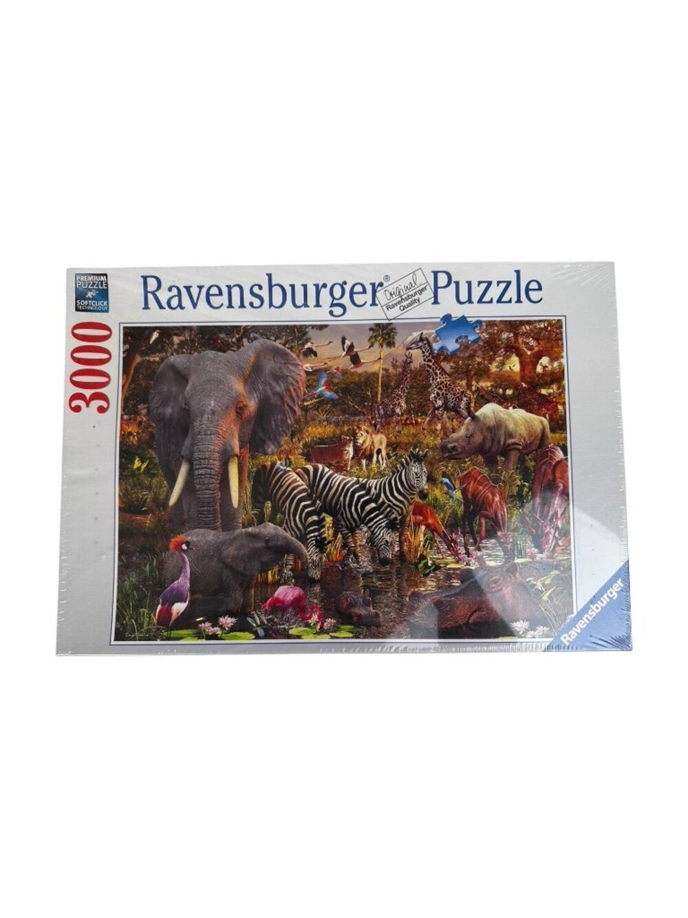 New Sealed Ravensburger Wildlife Animal Puzzle 3000 Piece Softclick Technology